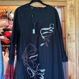 Misook, Size L, embroidered cotton dress